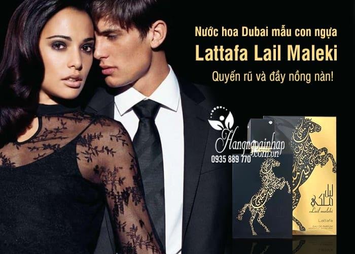 Nước hoa Dubai mẫu con ngựa Lattafa Lail Maleki chai 100ml 1