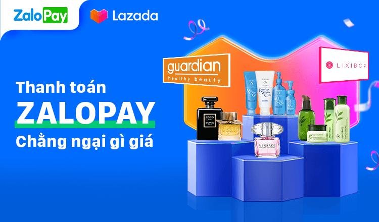 Mua nước hoa chính hãng giá tốt trên Lazada thanh toán ZaloPay