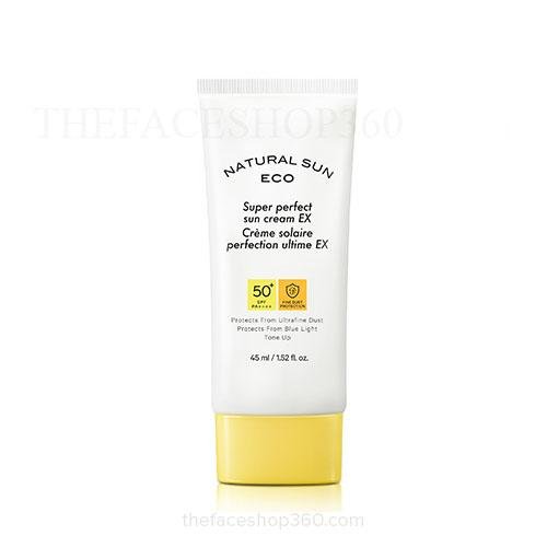 Kem chống nắng Natural Sun Eco Super Perfect Sun Cream EX SPF50+ PA++++ The Face Shop (45ml)
