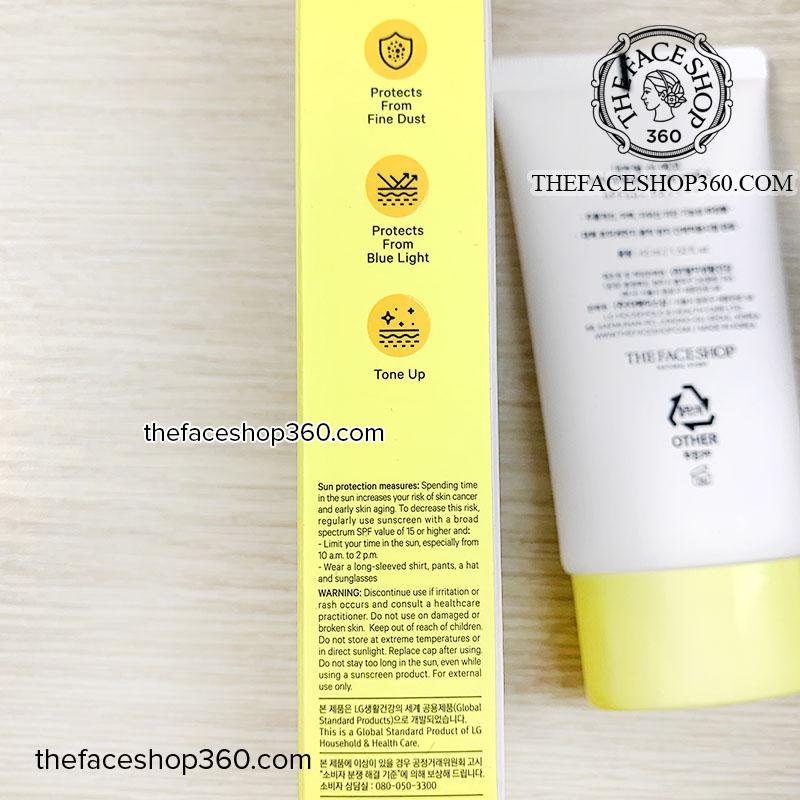 Giới thiệu Kem chống nắng Natural Sun Eco Super Perfect Sun Cream EX SPF50+ PA++++ The Face Shop (45ml)